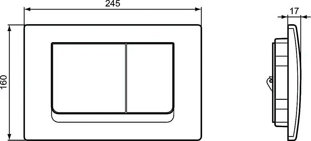 Кнопка для инсталляции Ideal Standard Solea R0108AA купить в интернет-магазине сантехники Sanbest