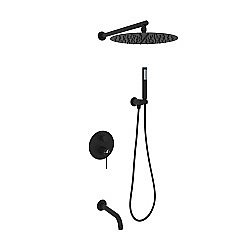 Душевая система Oliveeka Y OL-88939017-MB черная матовая купить в интернет-магазине сантехники Sanbest