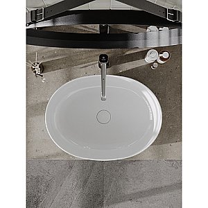 Раковина накладная Orange 52 B05-520W белая купить в интернет-магазине Sanbest