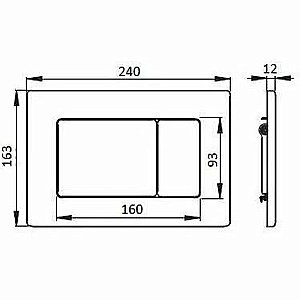 Кнопка для инсталляций Boheme 650-BR бронза купить в интернет-магазине сантехники Sanbest