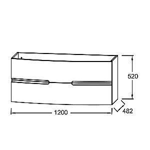 Тумба с раковиной Jacob Delafon Nona 120 серый антрацит глянцевый для ванной в интернет-магазине Sanbest