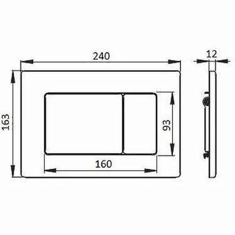 Кнопка для инсталляций Boheme 650-BR бронза купить в интернет-магазине сантехники Sanbest