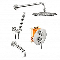 Душевая система Milacio Ultra MCU.150.SS нержавеющая сталь купить в интернет-магазине сантехники Sanbest