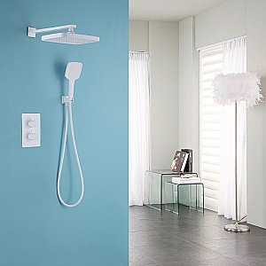 Душевая система Abber WEISS INSEL AF8051W белая купить в интернет-магазине сантехники Sanbest