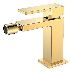 Смеситель для биде Boheme QUBIC Shinny Gold 476-G золото купить в интернет-магазине сантехники Sanbest