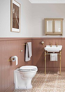 Мыльница Burlington Guild GU005G золото/белая купить в интернет-магазине сантехники Sanbest