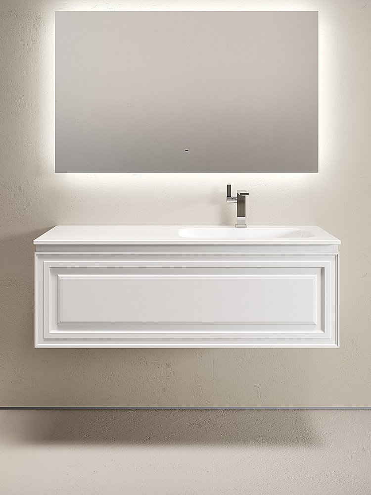 Тумба с раковиной Sancos Very VR120W 120 Bianco для ванной в интернет-магазине Sanbest