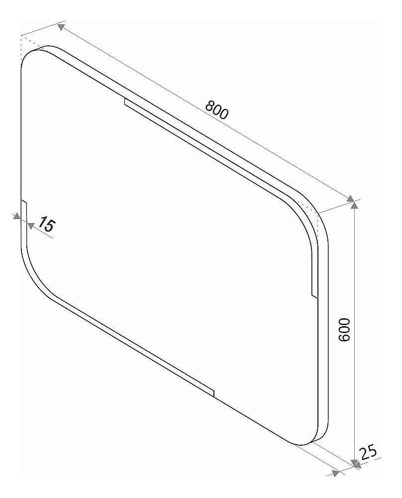 Зеркало Континент Raison ЗЛП485 80x60 в ванную от интернет-магазине сантехники Sanbest