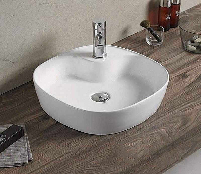 Раковина накладная Ceramalux N 44 9442 белая купить в интернет-магазине Sanbest
