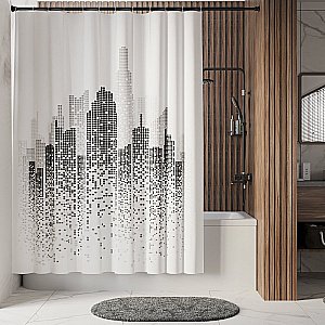 Текстильная шторка для ванны WasserKRAFT Leine SC-38101 купить в интернет-магазине сантехники Sanbest