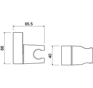 Держатель ручного душа Aquatek AQ2406CR хром купить в интернет-магазине сантехники Sanbest