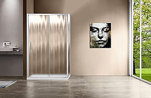 Душевой уголок Vincea Garda VSR-1G9015CH 90x150 стекло шиншилла/профиль хром купить в интернет-магазине Sanbest