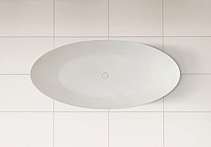 Ванна из искусственного камня ABBER Stein AS9625-1.6 160х75 белая матовая купить в интернет-магазине Sanbest