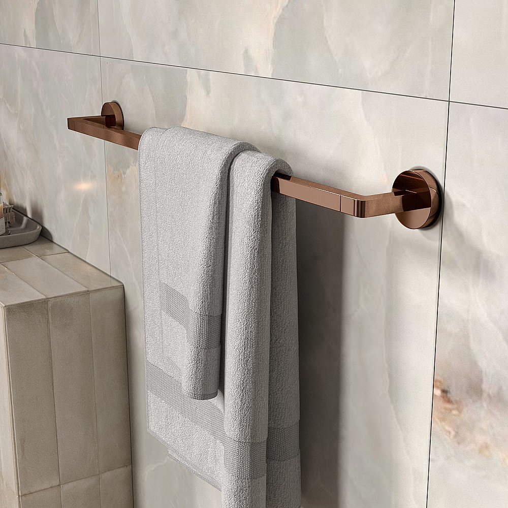 Полотенцедержатель WasserKRAFT Asphe K-77730 розовое золото купить в интернет-магазине сантехники Sanbest