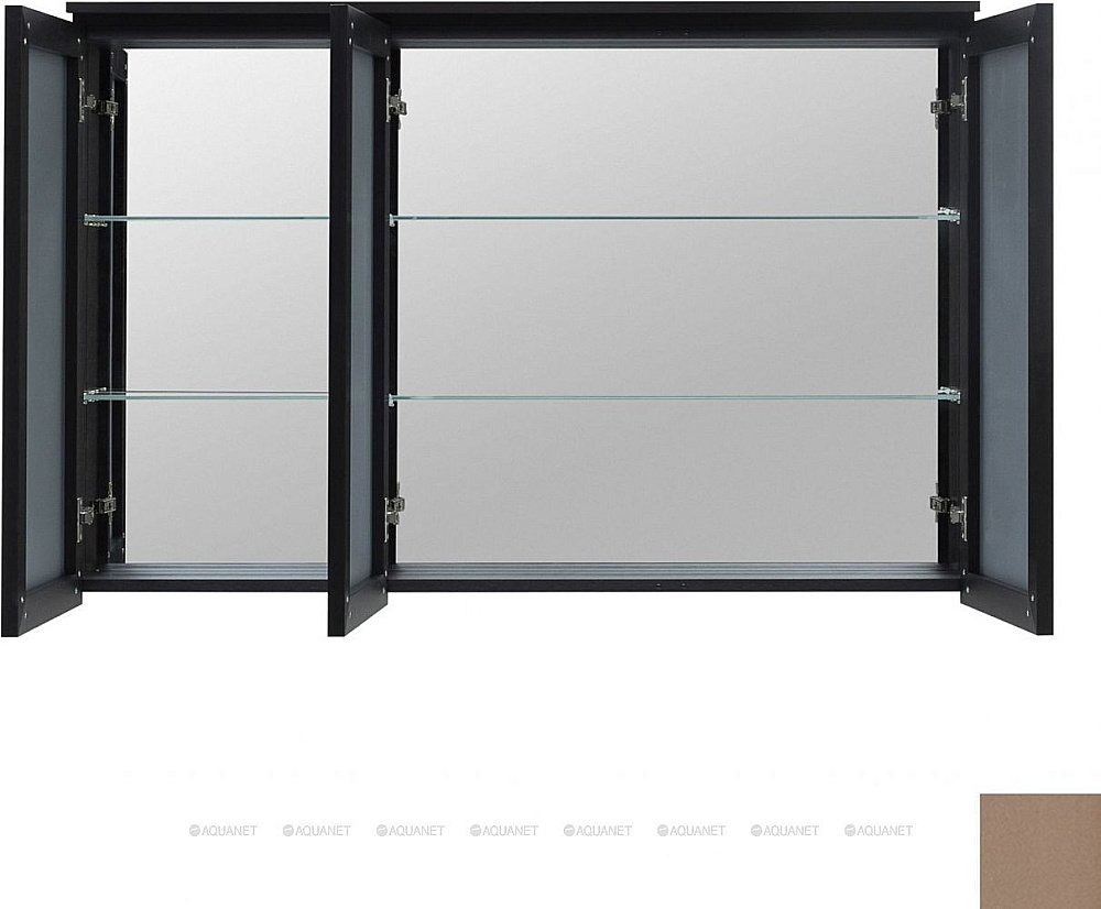 Зеркальный шкаф De Aqua Алюминиум 261769 120 медь купить в интернет-магазине сантехники Sanbest