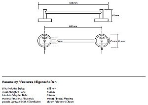 Полотенцедержатель Bemeta Omega 104104042 купить в интернет-магазине сантехники Sanbest
