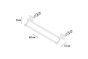 Полотенцедержатель FIXSEN METRA FX-11102 купить в интернет-магазине сантехники Sanbest