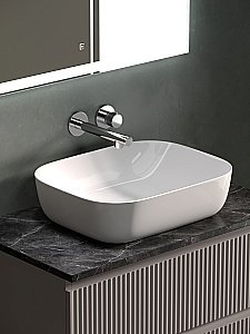 Тумба с раковиной Sancos SNOB R 80 со столешницей, Doha Soft для ванной в интернет-магазине Sanbest