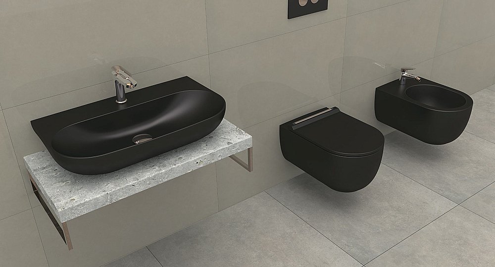 Раковина Bien Vokha 70 MDLS07001FD1B7000 черная купить в интернет-магазине Sanbest