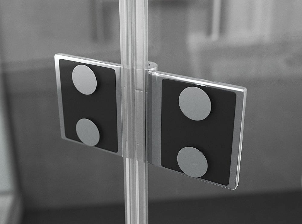 Душевой уголок Ambassador Diamond 12011107 80x120 стекло прозрачное/профиль хром купить в интернет-магазине Sanbest