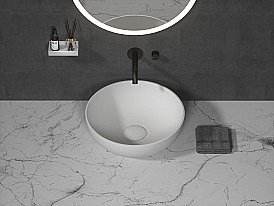 Раковина Boheme Monaco 35 879-35 белая матовая купить в интернет-магазине Sanbest