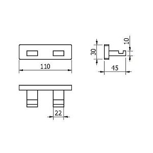 Крючок Langberger Alster 10932A купить в интернет-магазине сантехники Sanbest