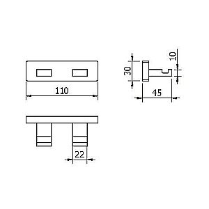 Крючок Langberger Alster 10932A купить в интернет-магазине сантехники Sanbest