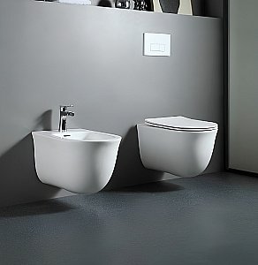 Унитаз подвесной Aquatek Классик AQ1112-00 белый, с крышкой микролифт, безободковый купить в интернет-магазине Sanbest