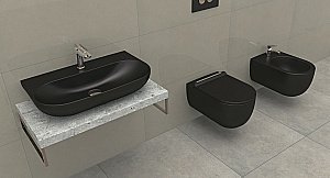 Раковина Bien Vokha 70 MDLS07001FD1B7000 черная купить в интернет-магазине Sanbest