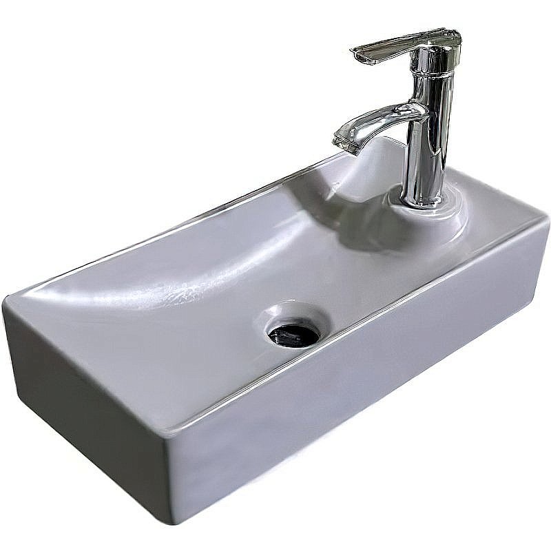 Раковина SantiLine 40,5 SL-2009MG серая мтовая купить в интернет-магазине Sanbest