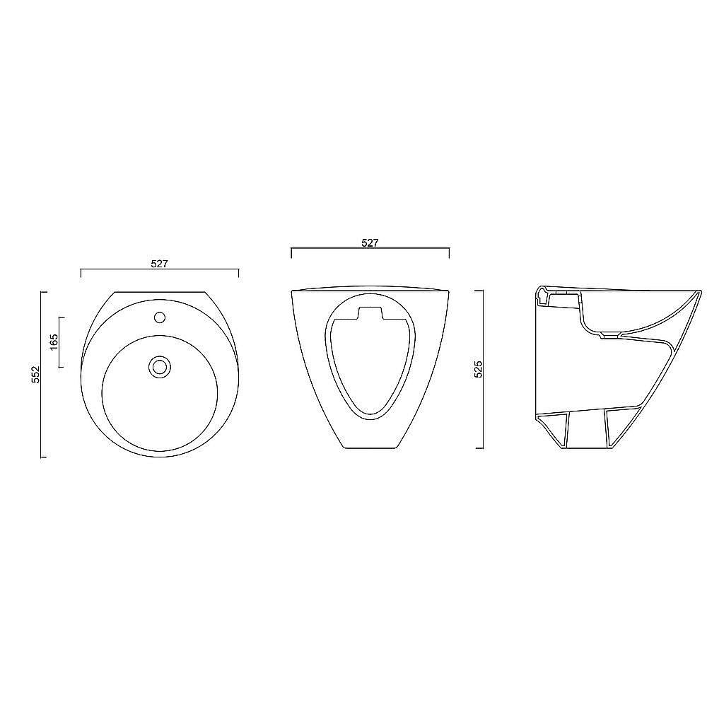 Раковина Gural Vit ARYA AR01MNL01 купить в интернет-магазине Sanbest