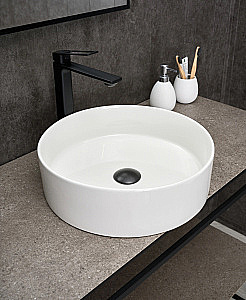 Раковина накладная Gid Esfera 40 N9423 51143 белая купить в интернет-магазине Sanbest