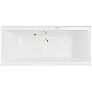 Ванна акриловая EXCELLENT Pryzmat Slim RELAX WAEX.PRY18S.RELAX.GL 180x80 белая с гидромассажем купить в интернет-магазине Sanbest