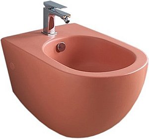 Биде подвесное ARTCERAM FILE 2.0 FLB001 14 00 rosso corallo оранжевое купить в интернет-магазине Sanbest