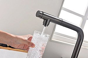 Смеситель для кухни Paulmark Viper Vi213105-GM беретта купить в интернет-магазине сантехники Sanbest