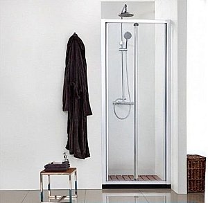 Душевая дверь Aquanet Alfa NAA6422 100  стекло прозрачное/профиль хром купить в интернет-магазине Sanbest