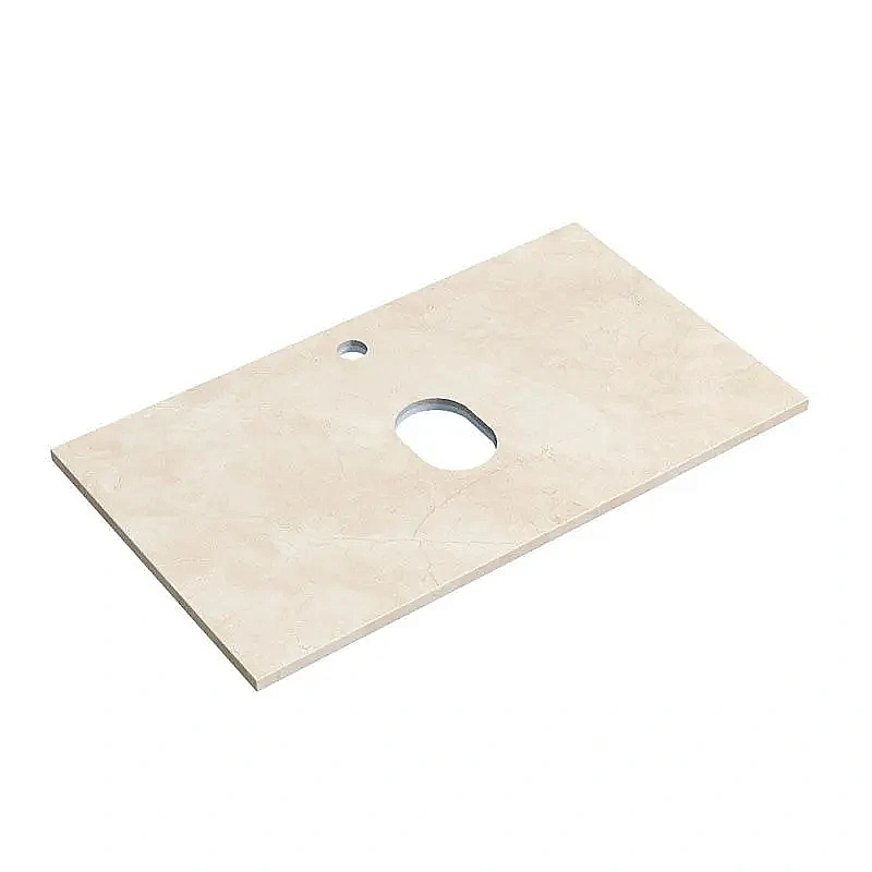 Столешница Sancos 80 TT80A2X с отверстием под смеситель, бежевая для ванной в интернет-магазине сантехники Sanbest