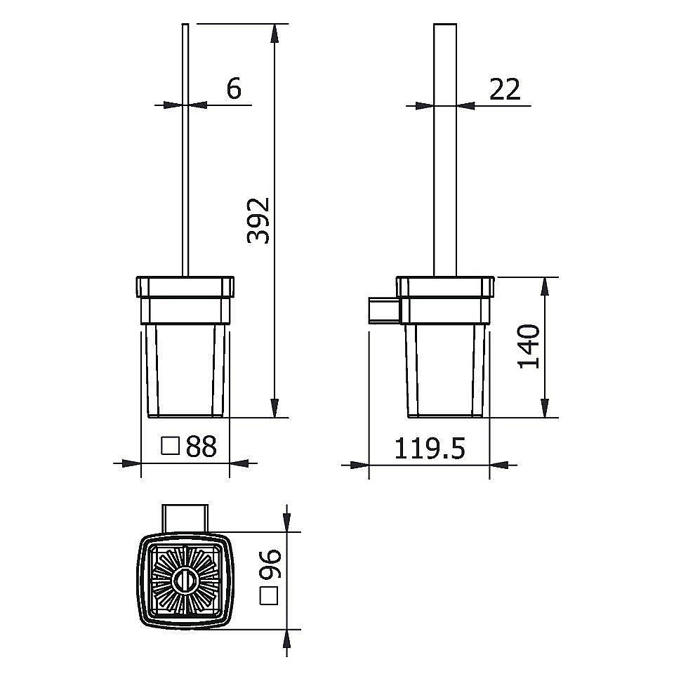Ершик для туалета Langberger Vico 11325A купить в интернет-магазине сантехники Sanbest