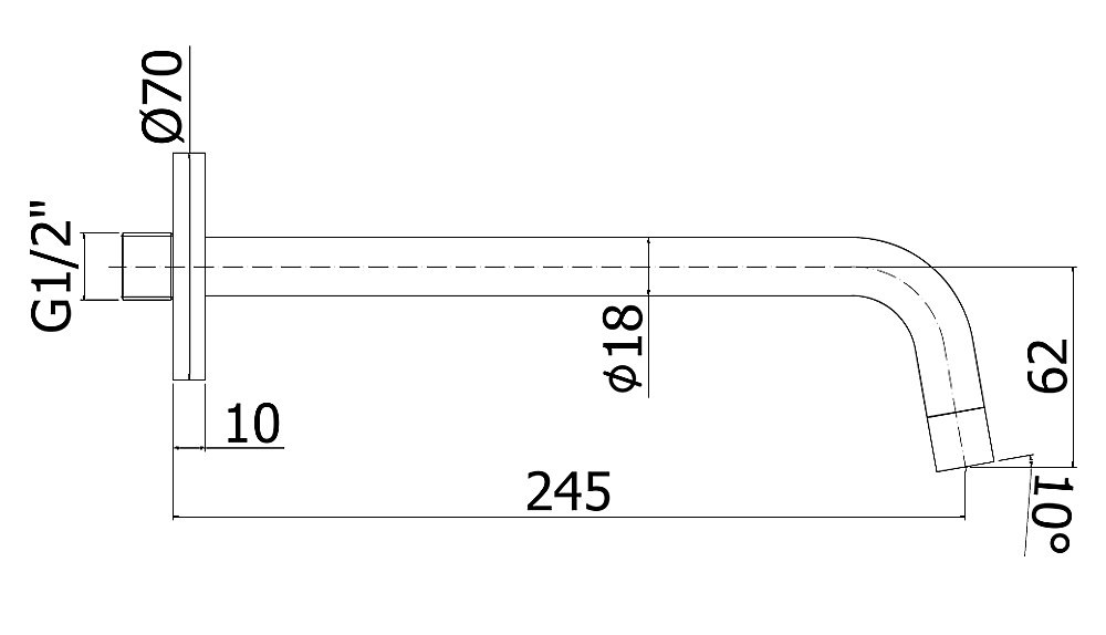 Излив Paffoni Light ZBOC046NO купить в интернет-магазине сантехники Sanbest