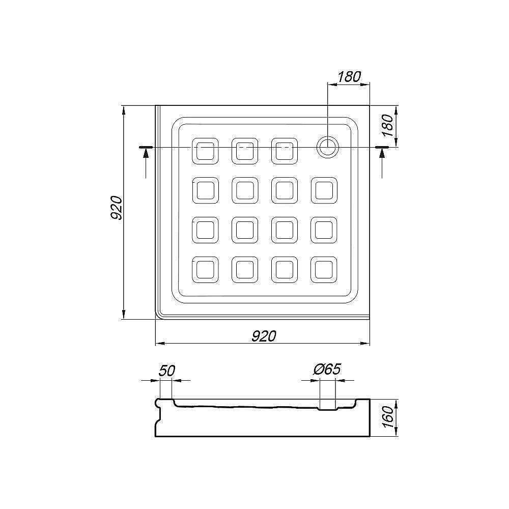 Поддон для душа Migliore 90х90 28227 белый купить в интернет-магазине Sanbest
