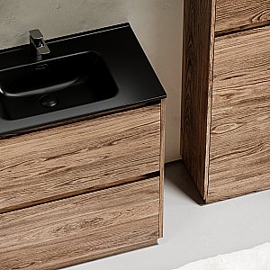 Тумба с раковиной Sancos Libra 90 LB90FECH дуб чарльстон для ванной в интернет-магазине Sanbest