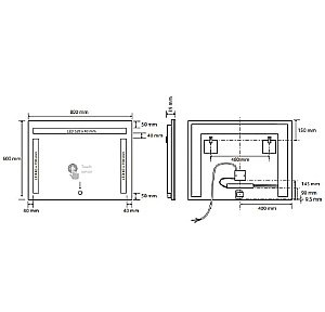 Зеркало Bemeta 101401117 хром в ванную от интернет-магазине сантехники Sanbest