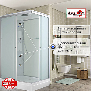 Душевая кабина AvaCan CK Серия CK2912 120х90 стандартная купить в интернет-магазине Sanbest
