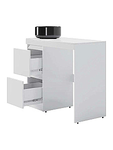 Тумба с раковиной Orange Sistema 100 STM-100TUW+B07-345B белая для ванной в интернет-магазине Sanbest