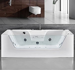 Ванна акриловая CeruttiSpa 9957 180x85 с гидромассажем белая купить в интернет-магазине Sanbest