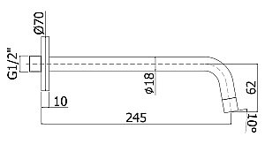 Излив Paffoni Light ZBOC046NO купить в интернет-магазине сантехники Sanbest