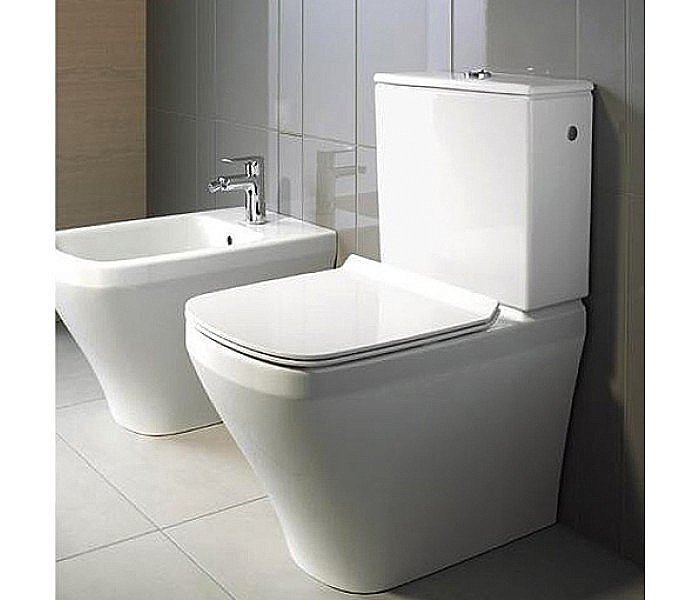 Унитаз напольный Duravit DuraStyle 2155090000-0935100005 белый, с крышкой микролифт, с бачком купить в интернет-магазине Sanbest