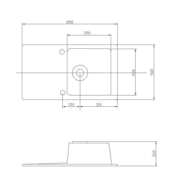 Кухонная мойка Акватон Верона 85 серый купить в интернет-магазине сантехники Sanbest