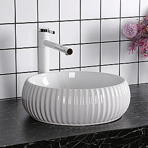 Раковина накладная CeruttiSpa 40,5 CR0007 белая купить в интернет-магазине Sanbest