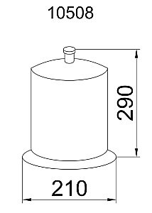 Мусорное ведро Boheme Chiaro 10508 купить в интернет-магазине сантехники Sanbest